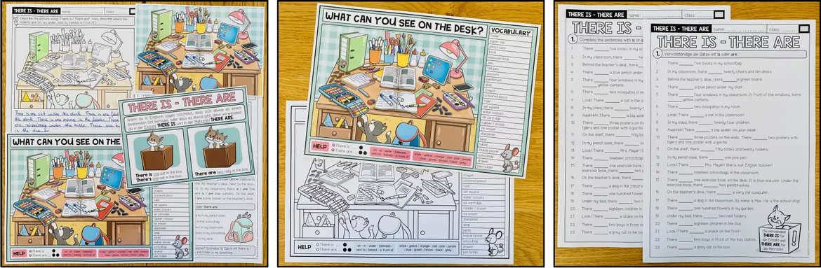 Bild in der Beschreibung des Unterrichtsmaterials THERE IS / THERE ARE - Materialpaket von Unterrichtmitspass #1