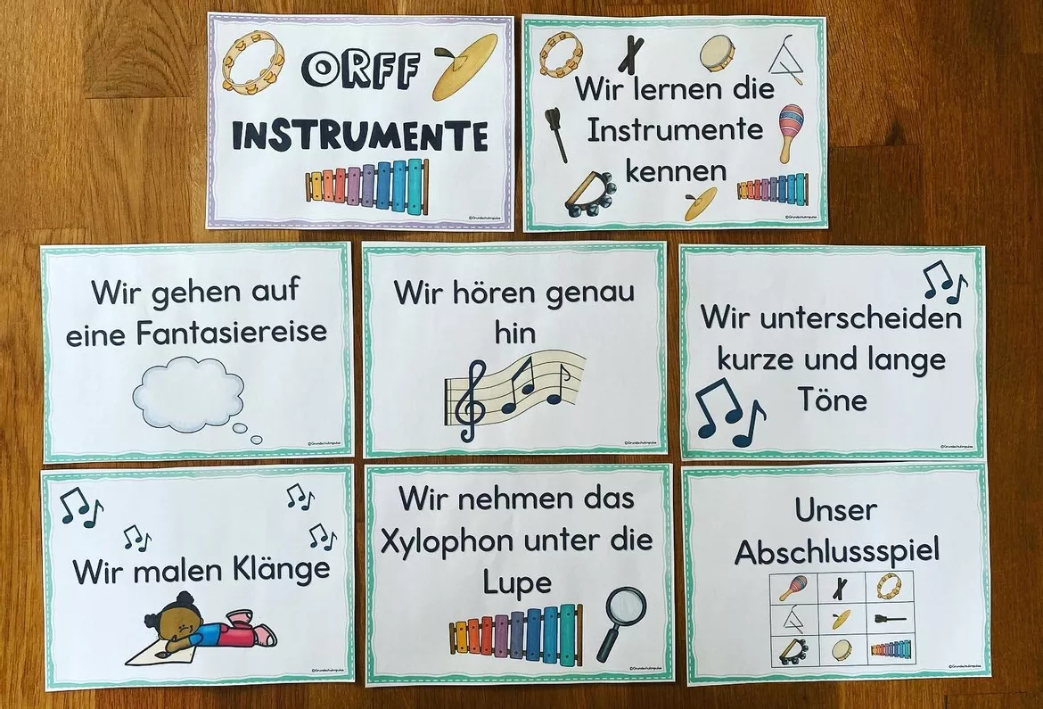 Orff-Instrumente - Unterrichtsreihe (Klasse 1+2) – Unterrichtsmaterial ...