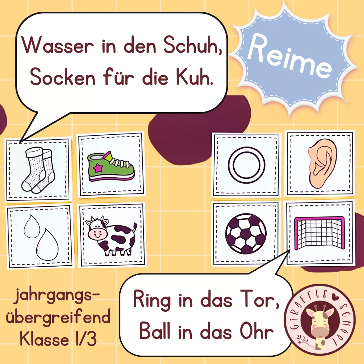 Bild in der Beschreibung des Unterrichtsmaterials Reime - Verdrehtes Gedicht von Giraffes_love_school #1