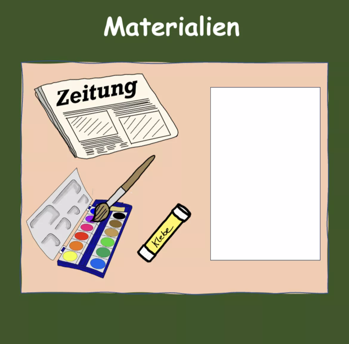 Bild in der Beschreibung des Unterrichtsmaterials Bunter Herbst Zeitungsbaum Kunst Klasse 1-4 Digital von Bastelkuh #1