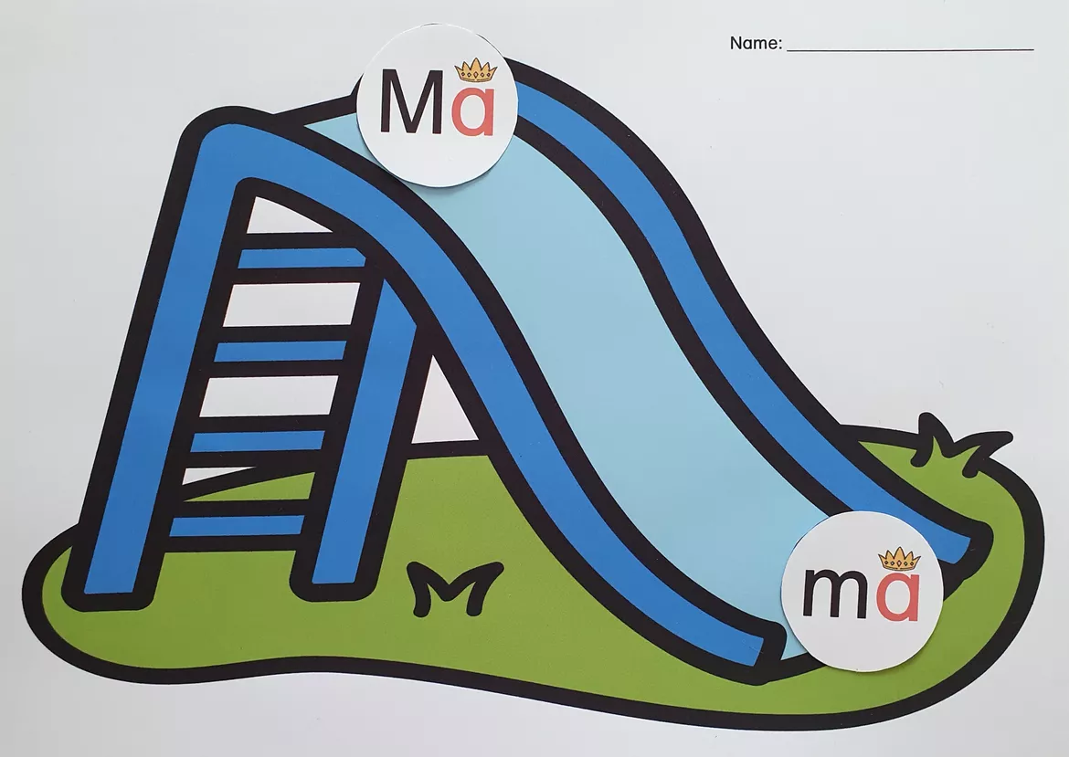 Bild in der Beschreibung des Unterrichtsmaterials Buchstaben-, Silbenrutsche für die Schüler/innen von smilematerial #3