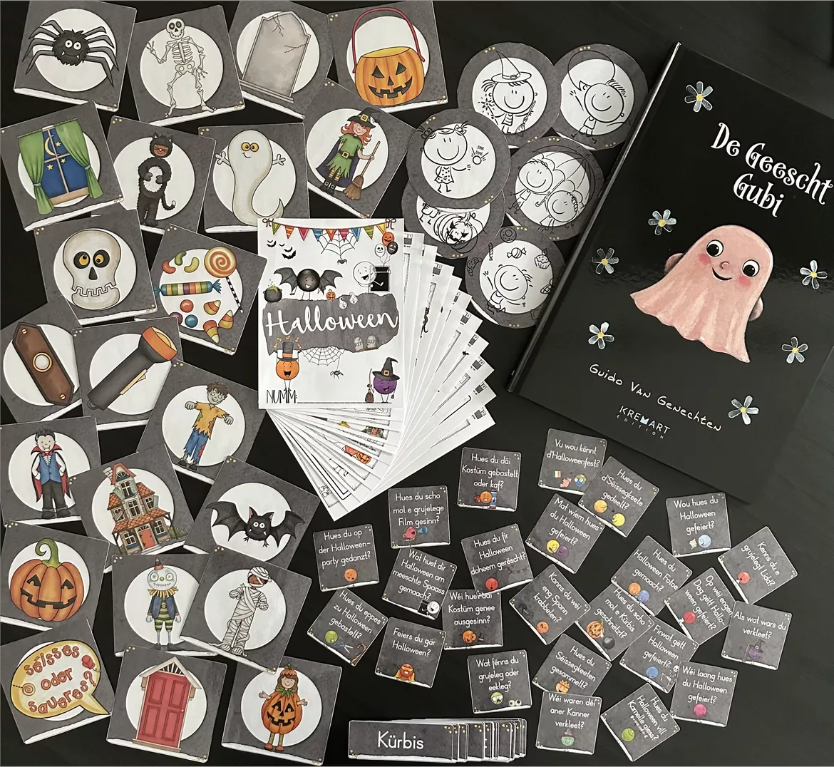 Bild in der Beschreibung des Unterrichtsmaterials Halloween fir de Lëtzebuergeschcours von give them wings🍃 #1