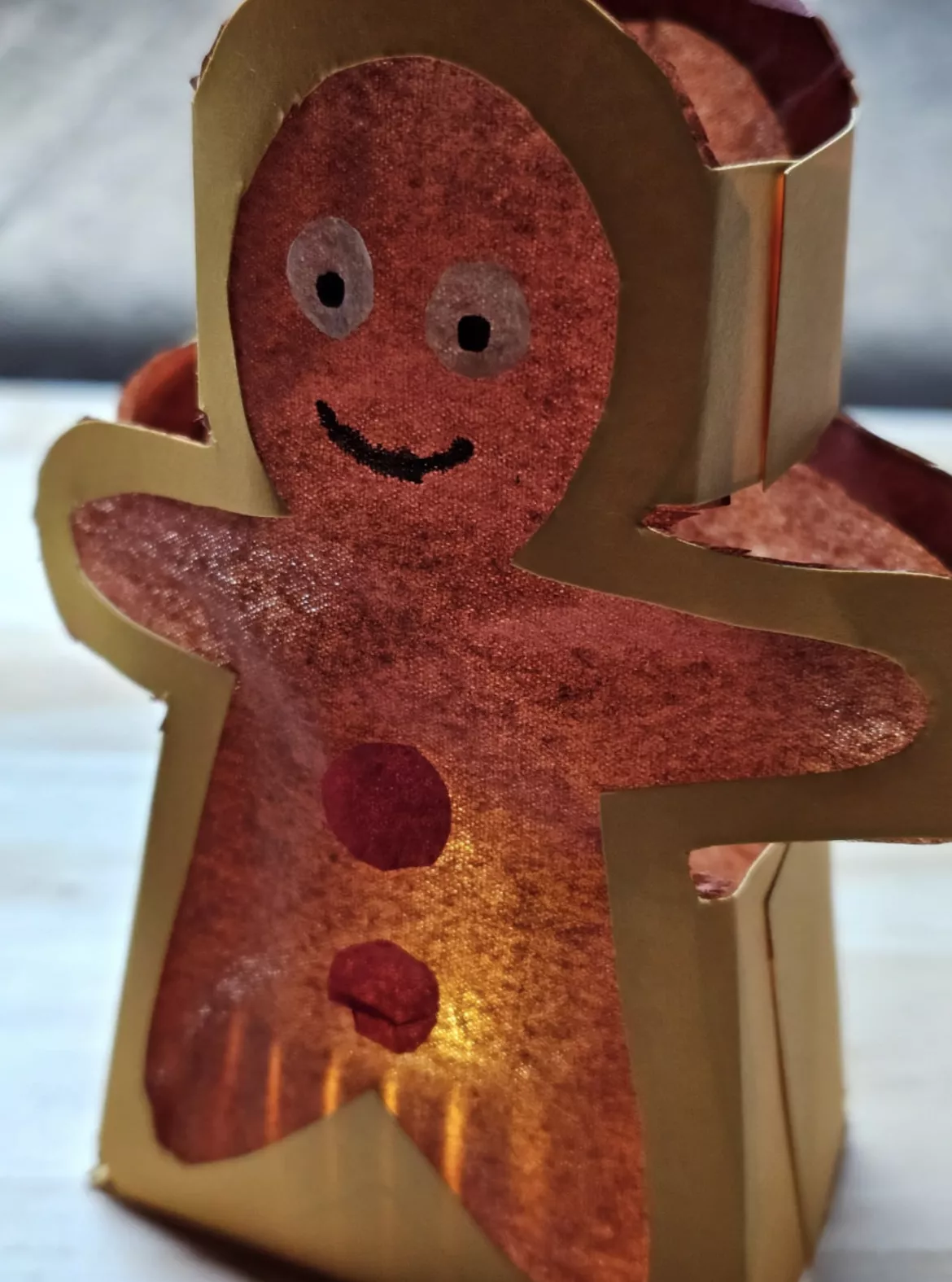 Bild in der Beschreibung des Unterrichtsmaterials Basteln: Weihnachtslicht Laterne Lebkuchenmann #rabattestattrute von kreativ lernen #1
