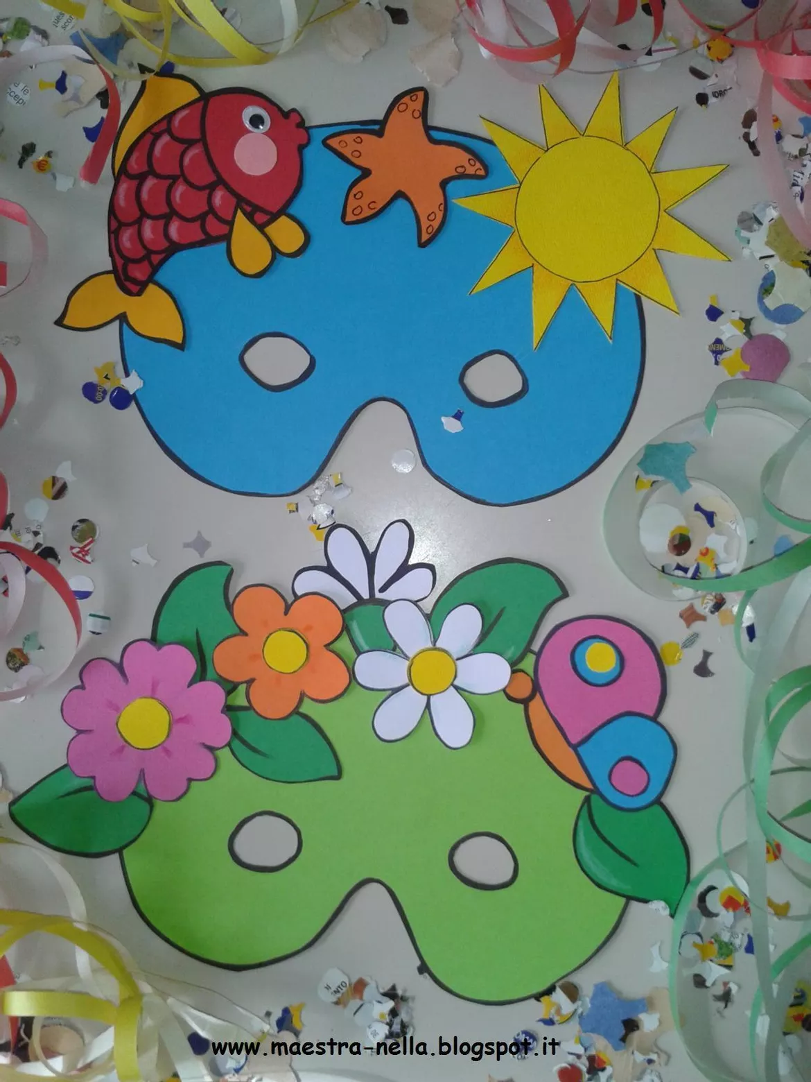 Bild in der Beschreibung des Unterrichtsmaterials Carnevale - Maschere 4 stagioni von maestra Nella #1