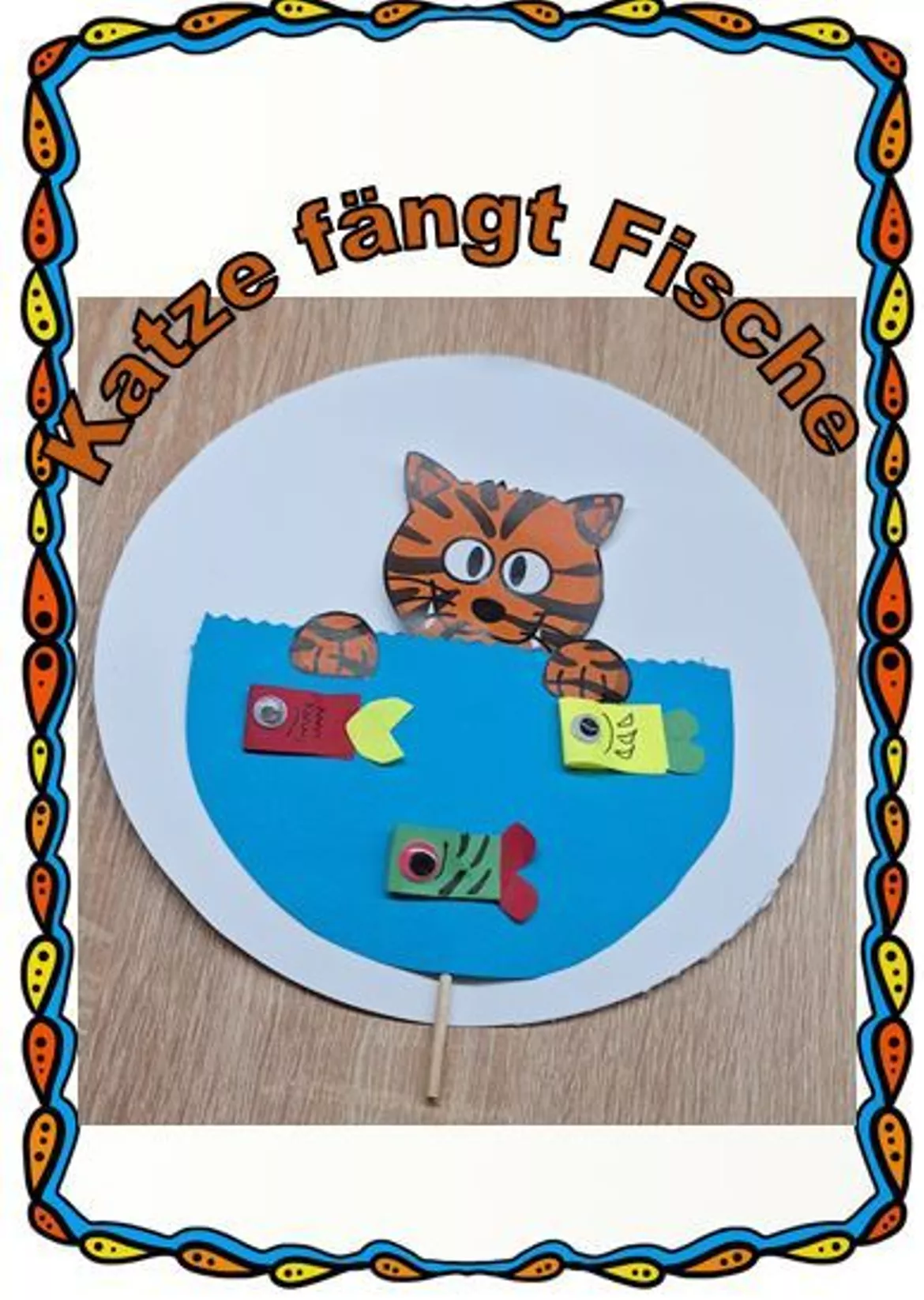 Bild in der Beschreibung des Unterrichtsmaterials Katze fängt Fische von Nevi #1