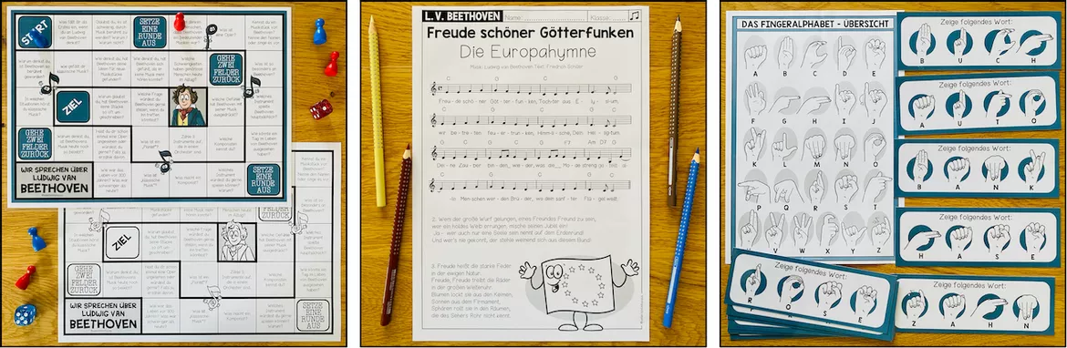 Bild in der Beschreibung des Unterrichtsmaterials LUDWIG VAN BEETHOVEN - Lernwerkstatt von Unterrichtmitspass #4