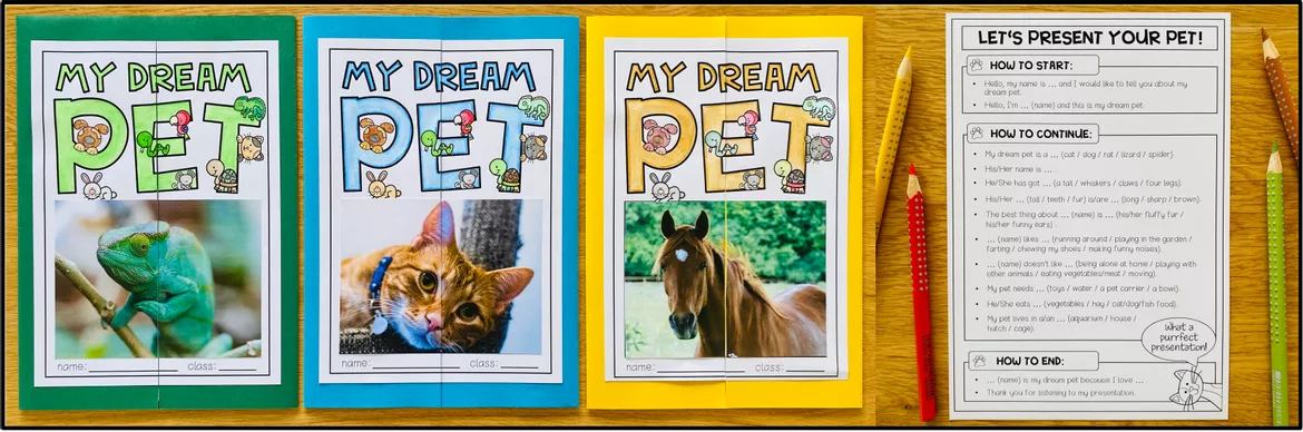 Bild in der Beschreibung des Unterrichtsmaterials MY DREAM PET - Lapbook von MyTeachingFactory #2