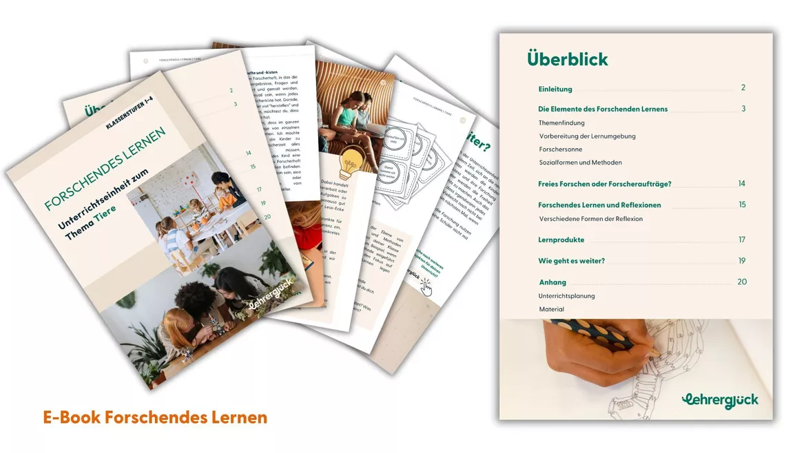 Bild in der Beschreibung des Unterrichtsmaterials Forschendes Lernen | Unterrichtseinheit Tiere (Klasse 1-4) von Lehrerglück #1