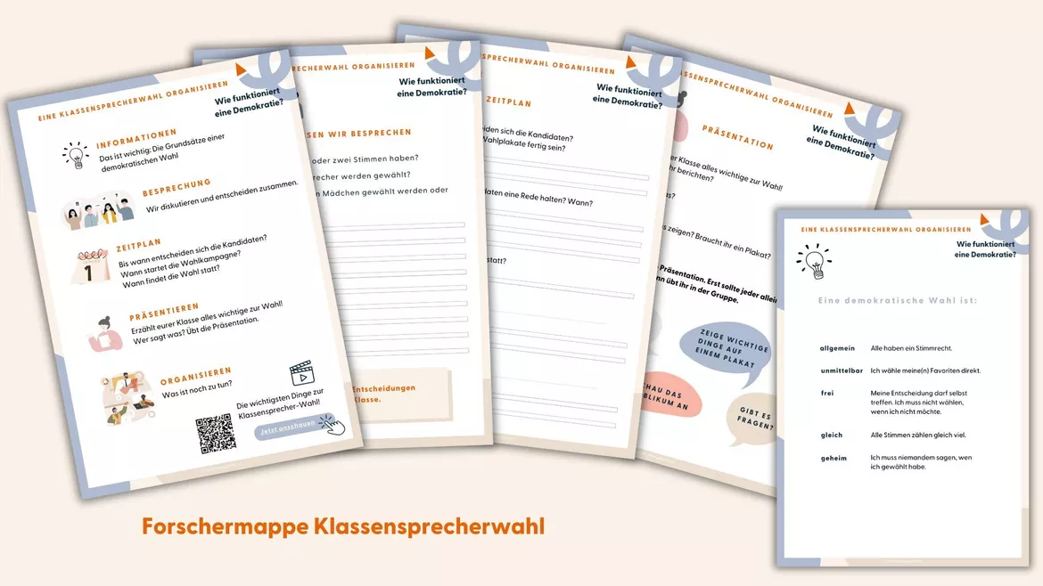 Bild in der Beschreibung des Unterrichtsmaterials Wir organisieren eine Klassensprecher-Wahl Klasse 3 und 4 von Lehrerglück #1