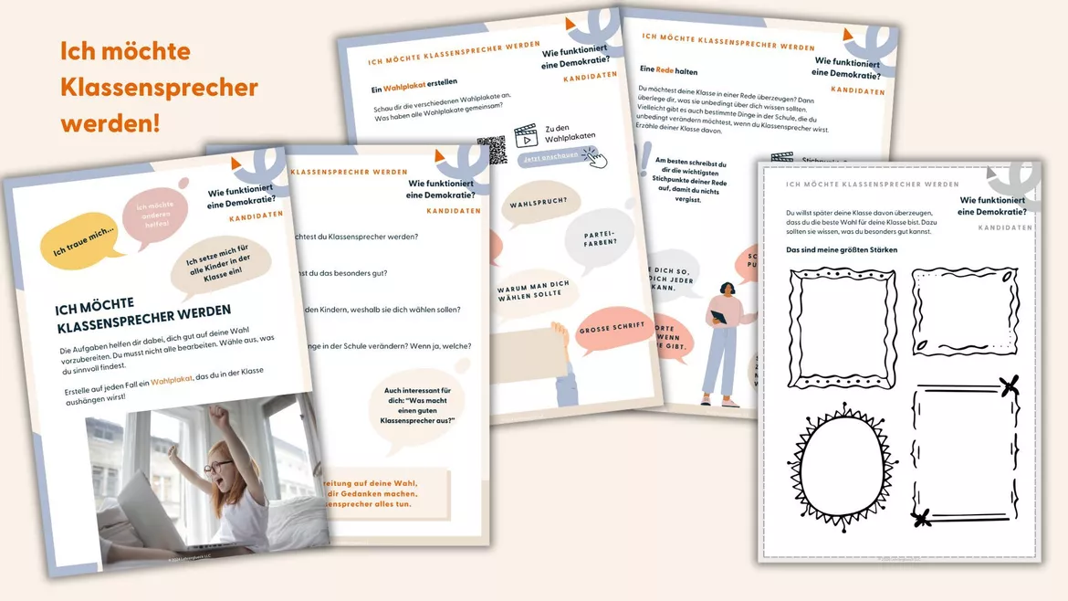 Bild in der Beschreibung des Unterrichtsmaterials Wir organisieren eine Klassensprecher-Wahl Klasse 5 und 6 von Lehrerglück #2