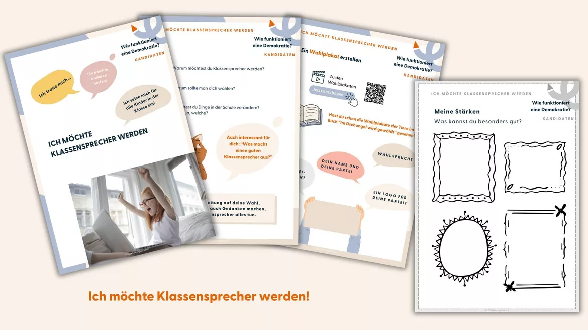 Bild in der Beschreibung des Unterrichtsmaterials Wir organisieren eine Klassensprecher-Wahl Klasse 3 und 4 von Lehrerglück #2
