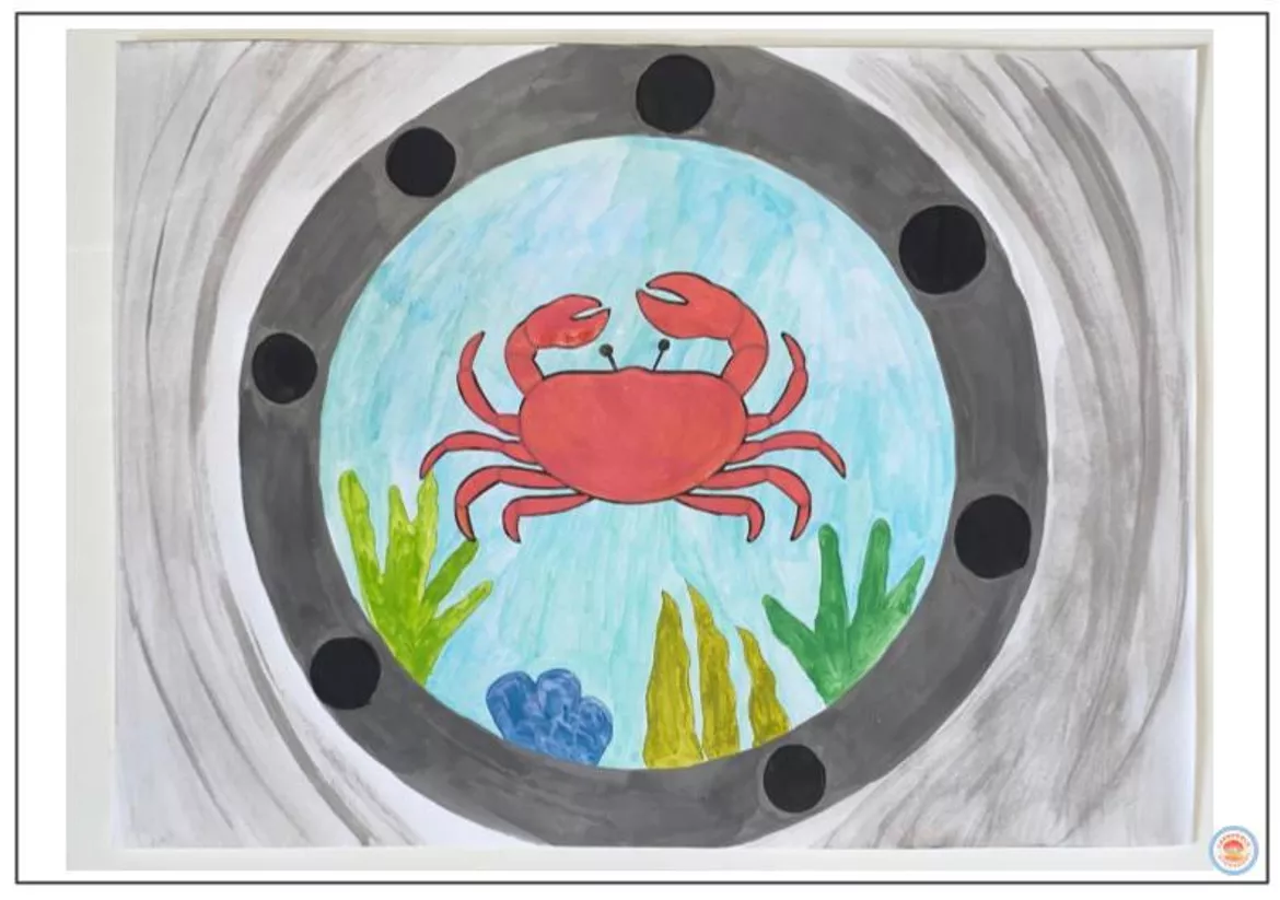 Bild in der Beschreibung des Unterrichtsmaterials Kunst im Sommer Unterwasserwelt von Lernperle #2