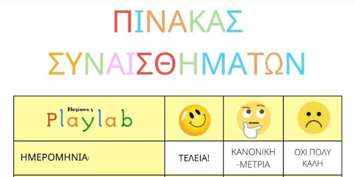 Bild in der Beschreibung des Unterrichtsmaterials Ο Πίνακας των συναισθημάτων. von Marianna