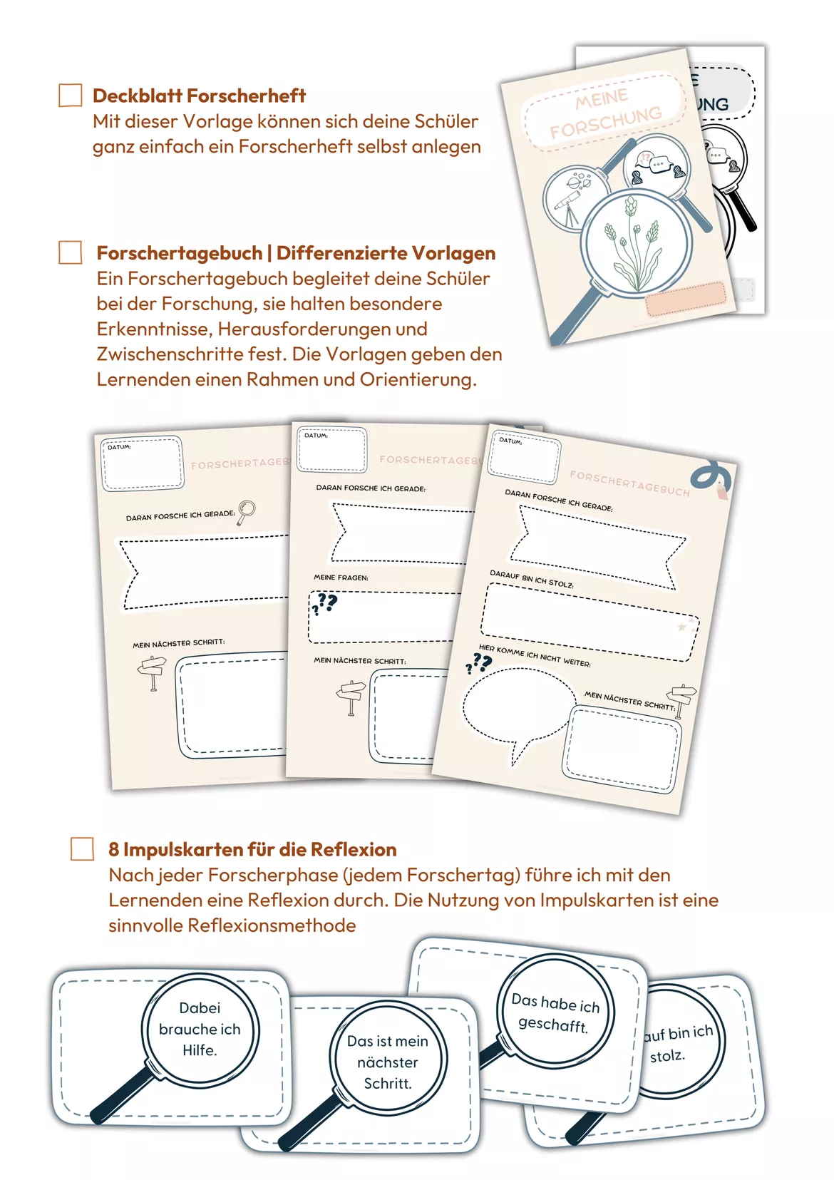 Bild in der Beschreibung des Unterrichtsmaterials Unterrichtsmaterial "Philosophieren und Forschen in der Grundschule" von Lehrerglück #3
