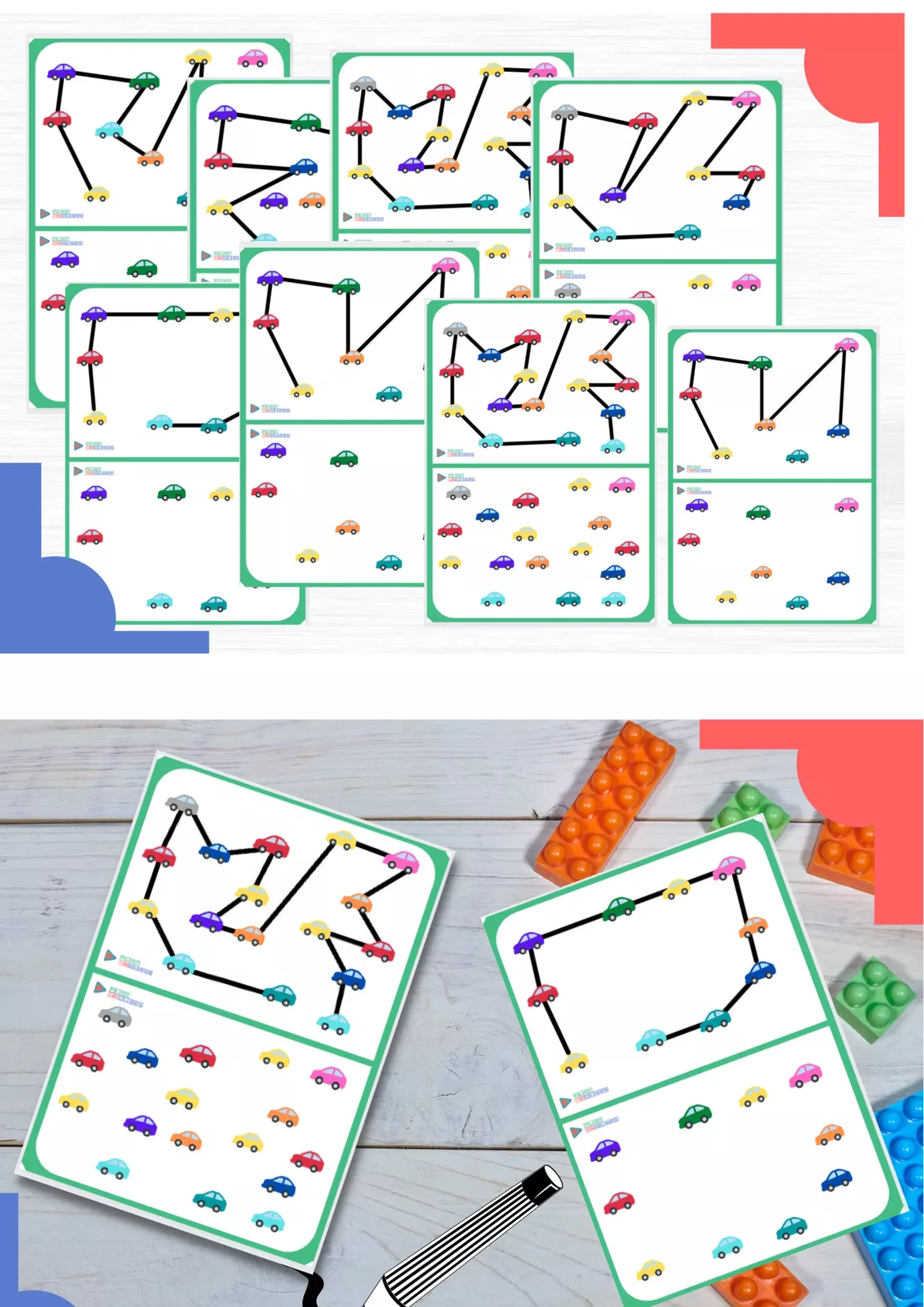 Bild in der Beschreibung des Unterrichtsmaterials Actividades con patrones de Atención - Concentración - Planificación TDAH von Macarena García - Play In Class #1