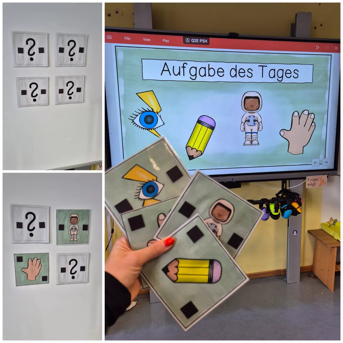 Bild in der Beschreibung des Unterrichtsmaterials Aufgabe des Tages - Tägliche Übung im Deutschunterricht (Klasse 1) von Frau Espunkt #1
