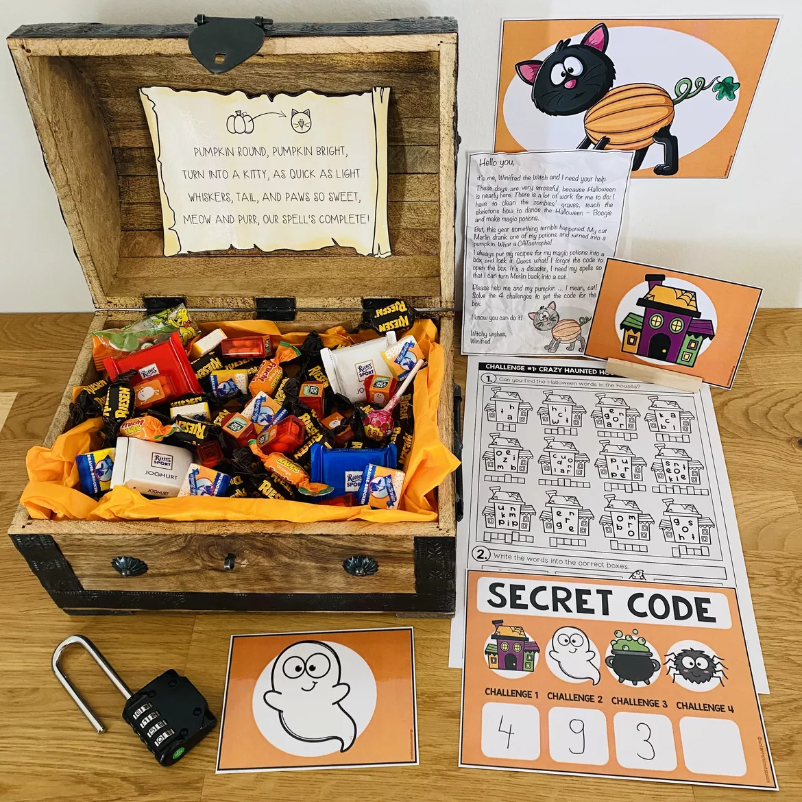 Bild in der Beschreibung des Unterrichtsmaterials A HALLOWEEN DISASTER - Escape Room von MyTeachingFactory #1