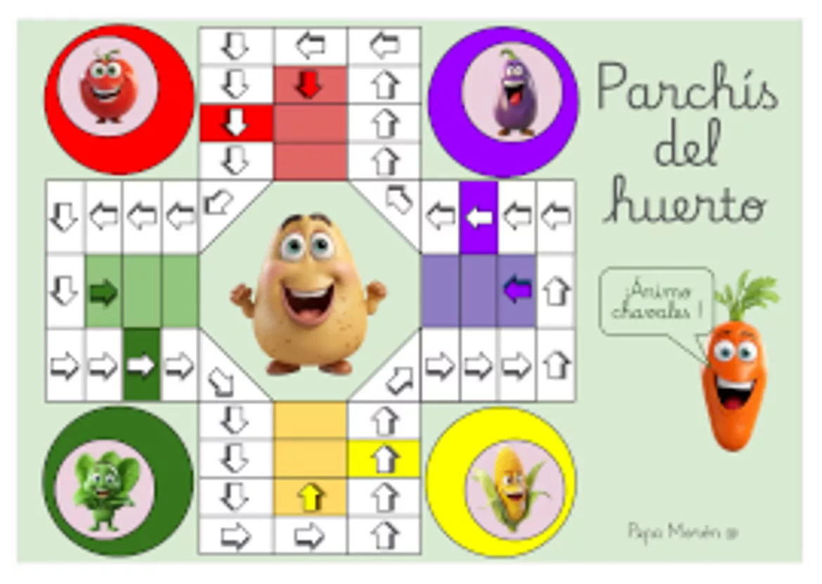 Bild in der Beschreibung des Unterrichtsmaterials Tableros de juegos de mesa sobre el huerto. von Pepa Morón #1