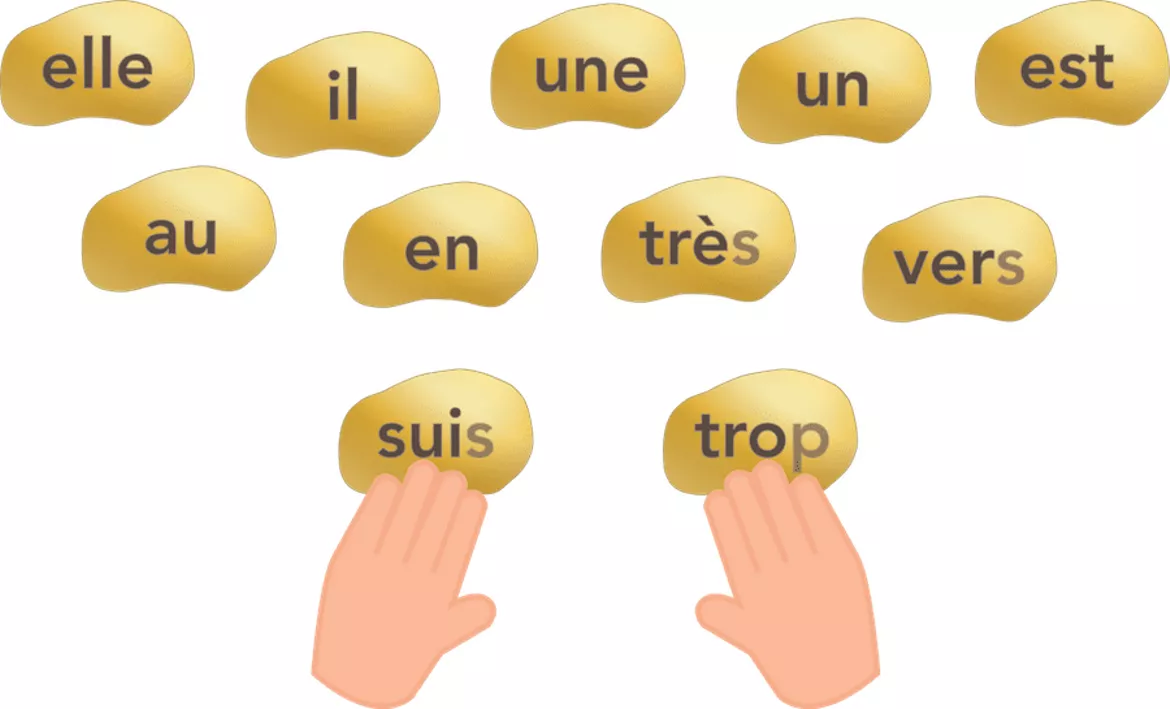 Bild in der Beschreibung des Unterrichtsmaterials Les 54 pépites mots outils à imprimer von Apprendre avec Bobo #1