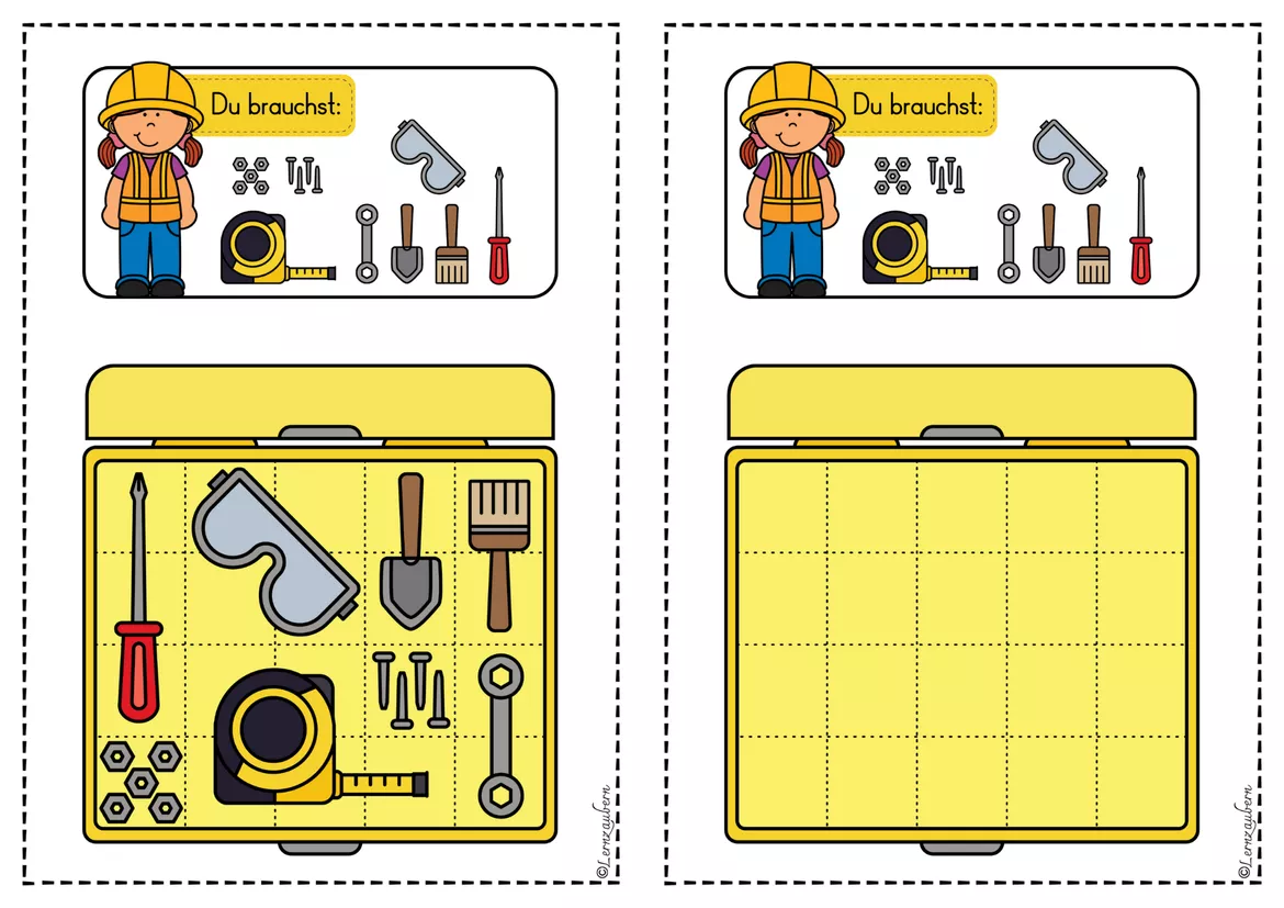 Bild in der Beschreibung des Unterrichtsmaterials Knobelaufgaben für den Kindergarten: Baustelle von Lernzaubern #2