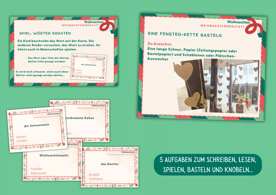 Bild in der Beschreibung des Unterrichtsmaterials Die etwas andere Weihnachtswerkstatt (Klasse 3 und 4) von Lehrerglück #2