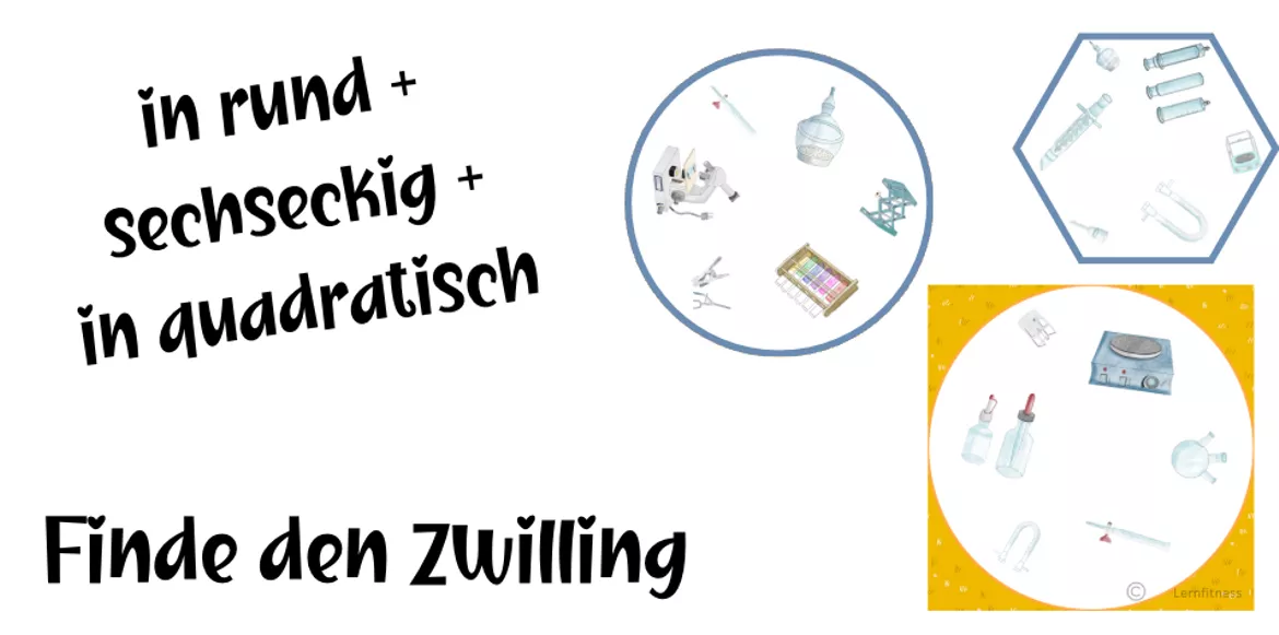 Bild in der Beschreibung des Unterrichtsmaterials Spielen im Chemieunterricht: Finde den Zwilling - Laborgeräte 2 von Lernfitness #3