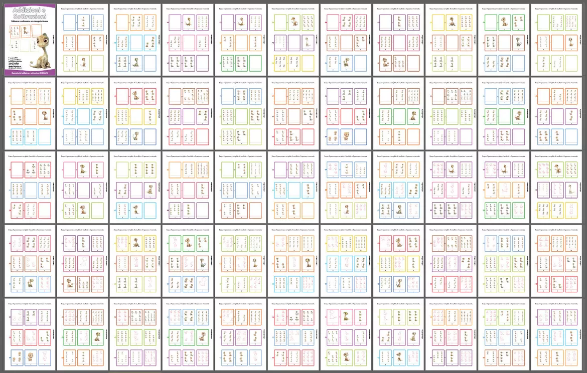 Clipart Matematica Bambini Addizioni E Sottrazioni 0 100: Libro Di Clipart Matematica Bambini Addizioni E Sottrazioni 0 100: Libro Di