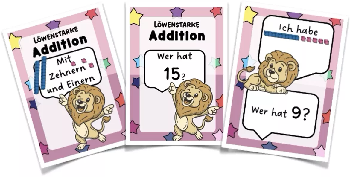 Bild in der Beschreibung des Unterrichtsmaterials ADDITION BIS 100 - Ich habe... Wer hat... Spiele von kreativ lernen #1