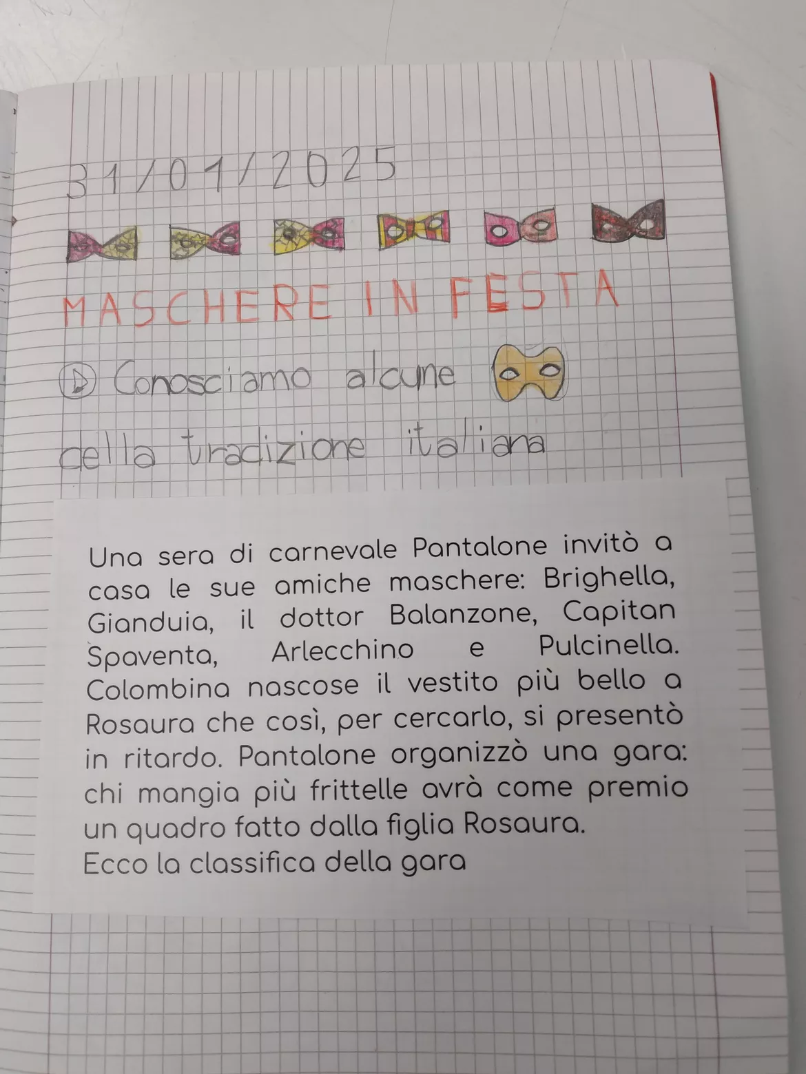 Bild in der Beschreibung des Unterrichtsmaterials NUMERO 9 E NUMERI ORDINALI CON LE MASCHERE DELLA TRADIZIONE von Maestra Libella #1