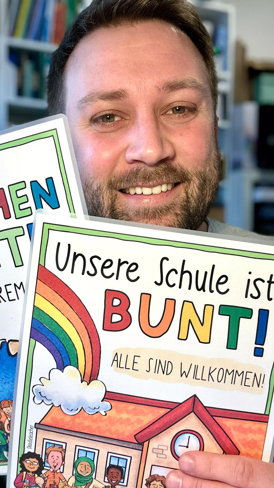 Bild in der Beschreibung des Unterrichtsmaterials Protest Poster - gegen Rechtsextremismus / Rechts / Demonstration #demokratiestärken von Doodleteacher #2
