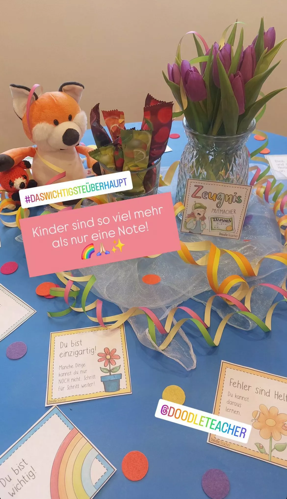 Bild in der Beschreibung des Unterrichtsmaterials Mutmacher Zeugnis – Zeugniszusatz Mut & Growth Mindset / Wachstumsdenken von Doodleteacher #2