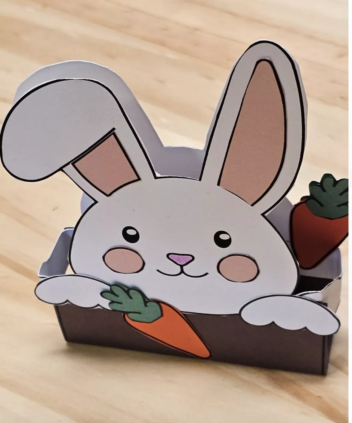 Bild in der Beschreibung des Unterrichtsmaterials OSTERN Osterhase Osterkörbchen Ostergeschenk basteln #hasenstarkehighlights2026 von kreativ lernen #1