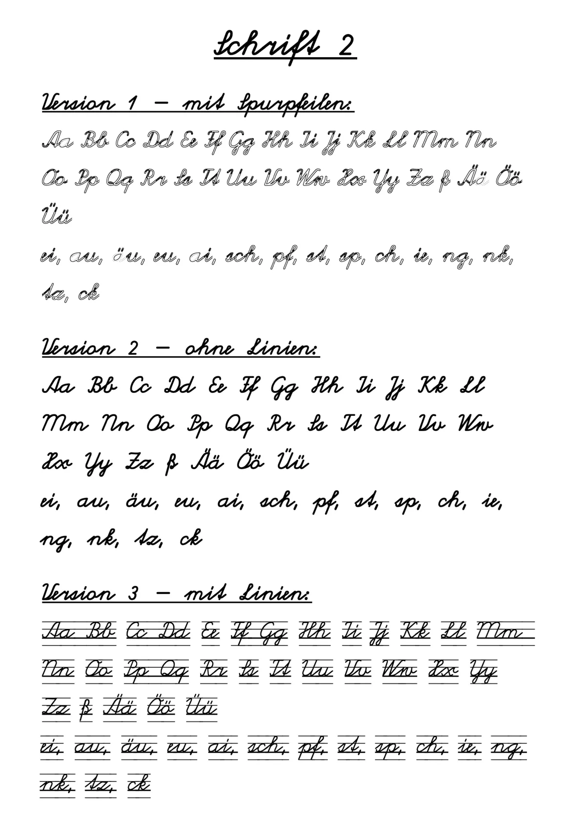 Bild in der Beschreibung des Unterrichtsmaterials Schweizer Schulschrift - Buchstabenposter von The Growing Firsties #2