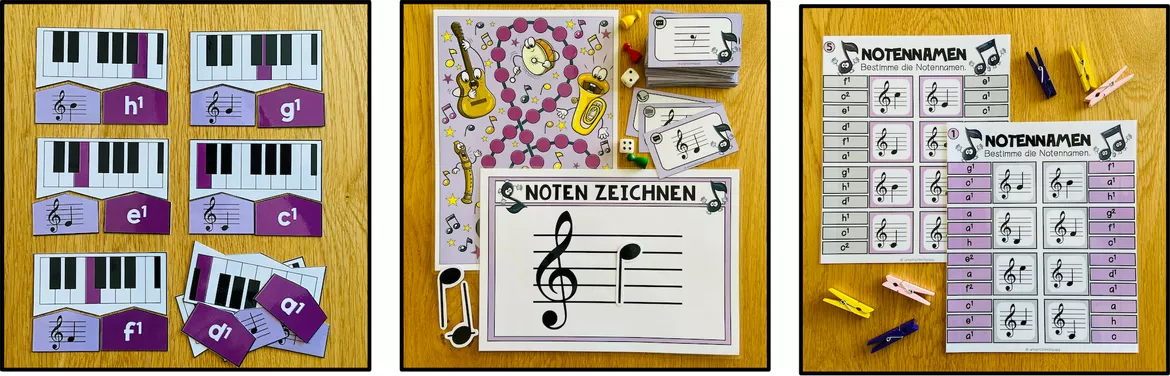 Bild in der Beschreibung des Unterrichtsmaterials NOTENLEHRE - Sparpaket (4.-5. Schulstufe) von Unterrichtmitspass #3