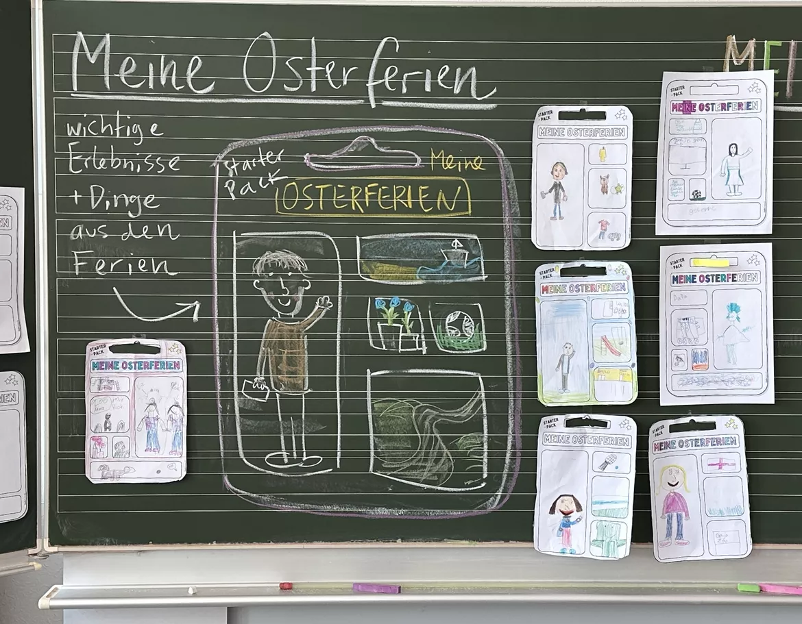 Bild in der Beschreibung des Unterrichtsmaterials Starter Pack – Kreative Reflexion Osterferien / Starterpack Ostern von Doodleteacher #1