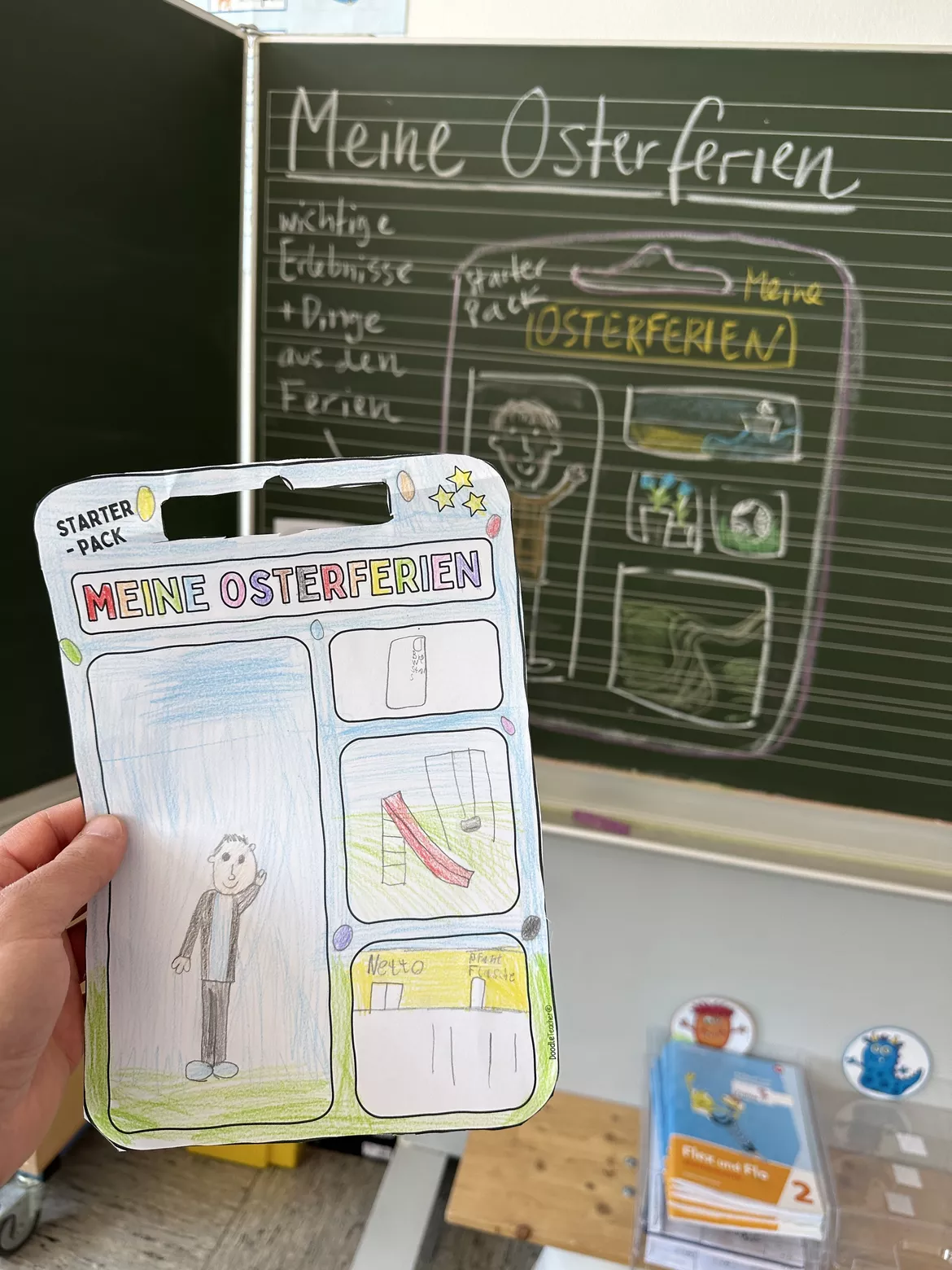 Bild in der Beschreibung des Unterrichtsmaterials Starter Pack – Kreative Reflexion Osterferien / Starterpack Ostern von Doodleteacher #2