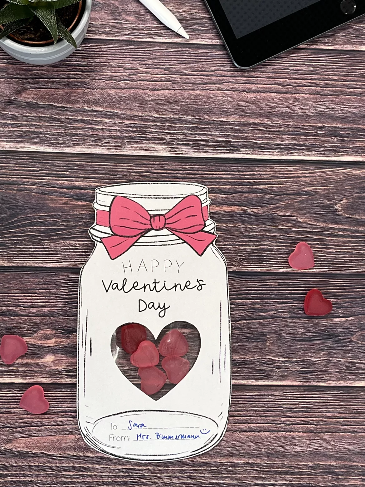 Bild in der Beschreibung des Unterrichtsmaterials Valentine’s Day Present Template - Geschenk Valentine’s Day von ezpz.lemon.sqz #1