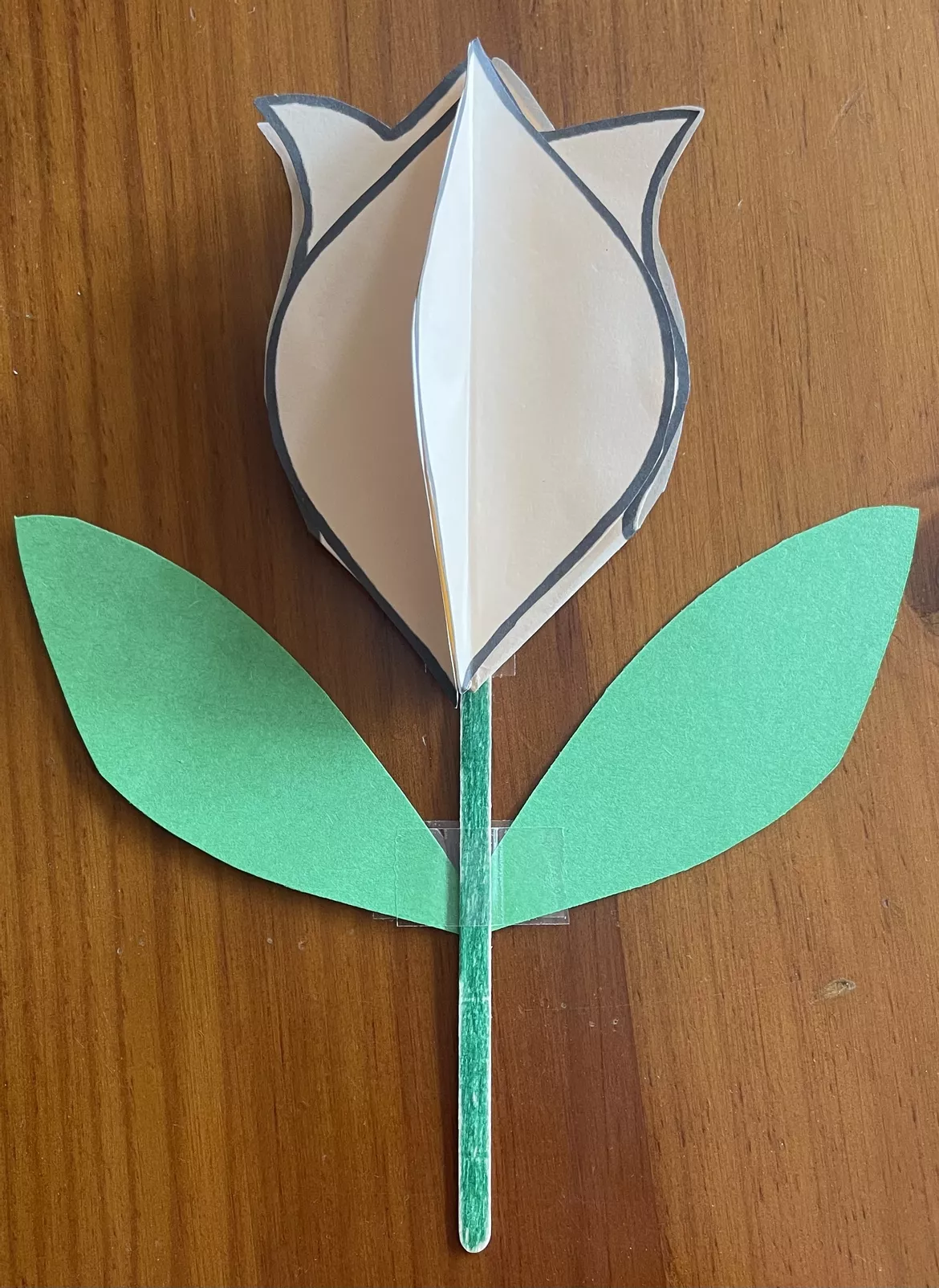 Bild in der Beschreibung des Unterrichtsmaterials Muttertag / Vatertag - Aufklapp-Tulpe von Fr.Bachli #2