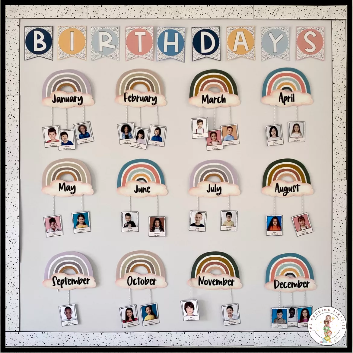 Bild in der Beschreibung des Unterrichtsmaterials Birthday calendar display von The Growing Firsties #2
