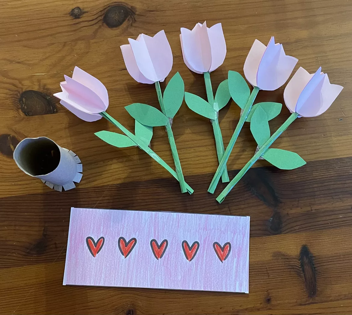 Bild in der Beschreibung des Unterrichtsmaterials Muttertag / Vatertag - Blumenstrauß in Vase von Fr.Bachli #3