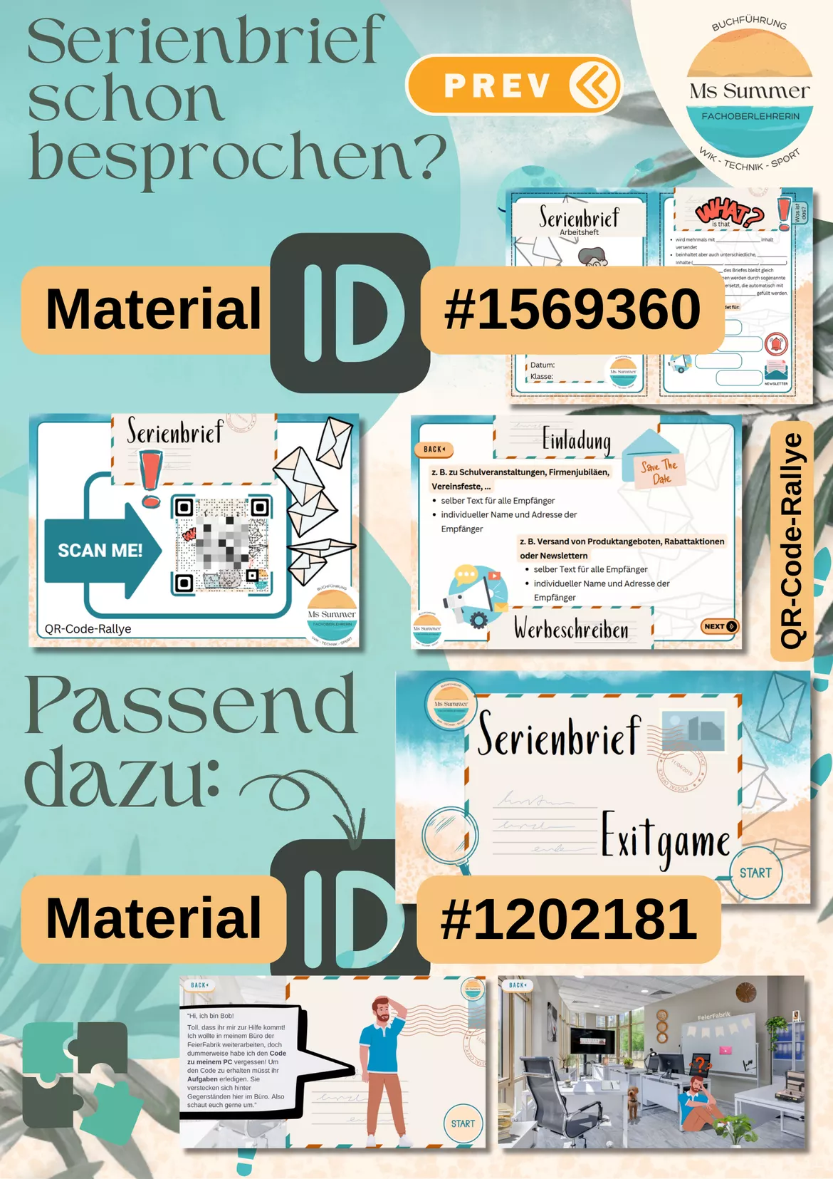 Bild in der Beschreibung des Unterrichtsmaterials WiK - Serienbrief: Auftragsmappe mit 8 reellen Übungen aus dem Büroalltag von MsSummer #1