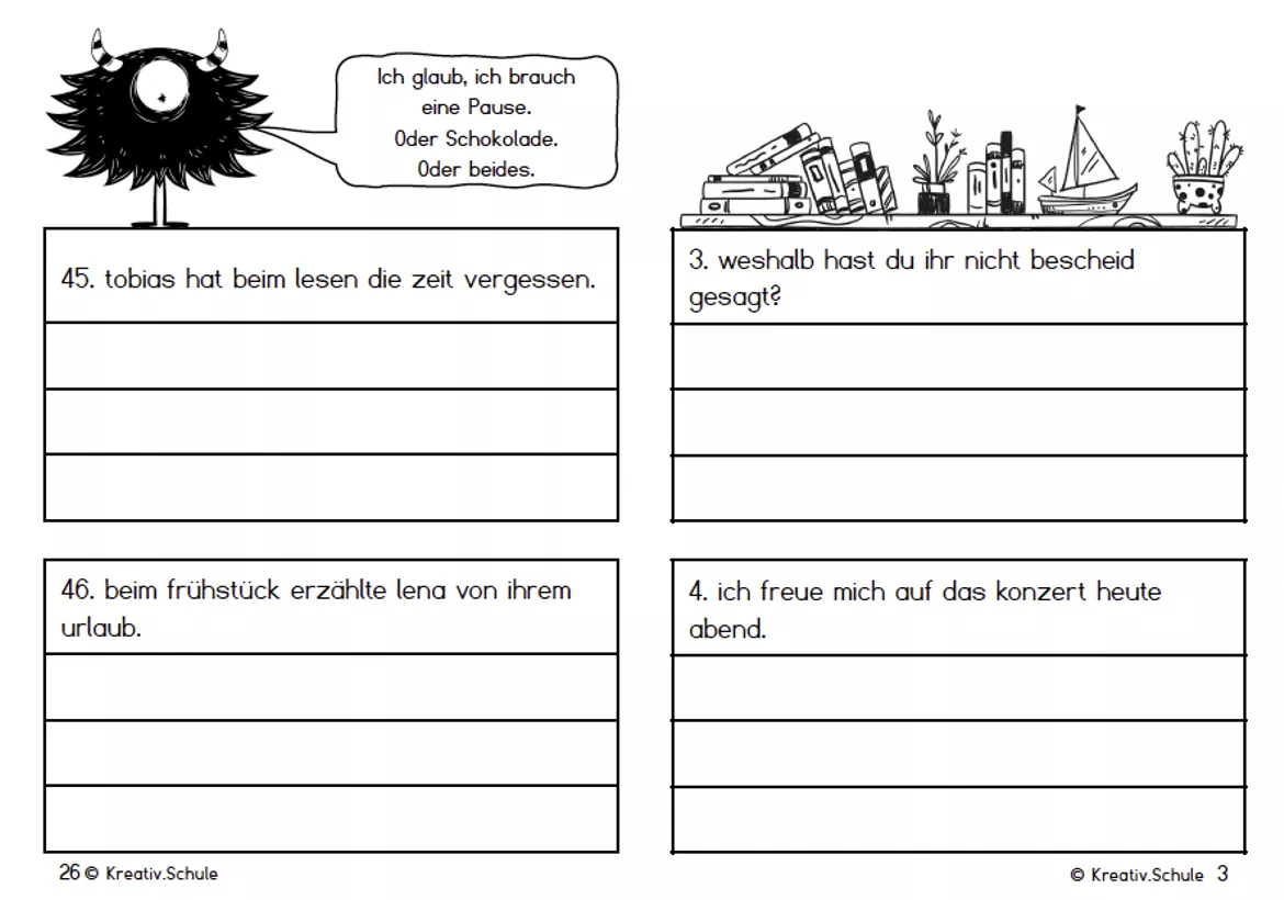 Bild in der Beschreibung des Unterrichtsmaterials Groß oder klein? Warum das nicht nur eine Rechtschreibfrage ist. von https://kreativ.schule #1