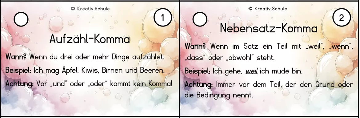 Bild in der Beschreibung des Unterrichtsmaterials Kommabibliothek von https://kreativ.schule #1