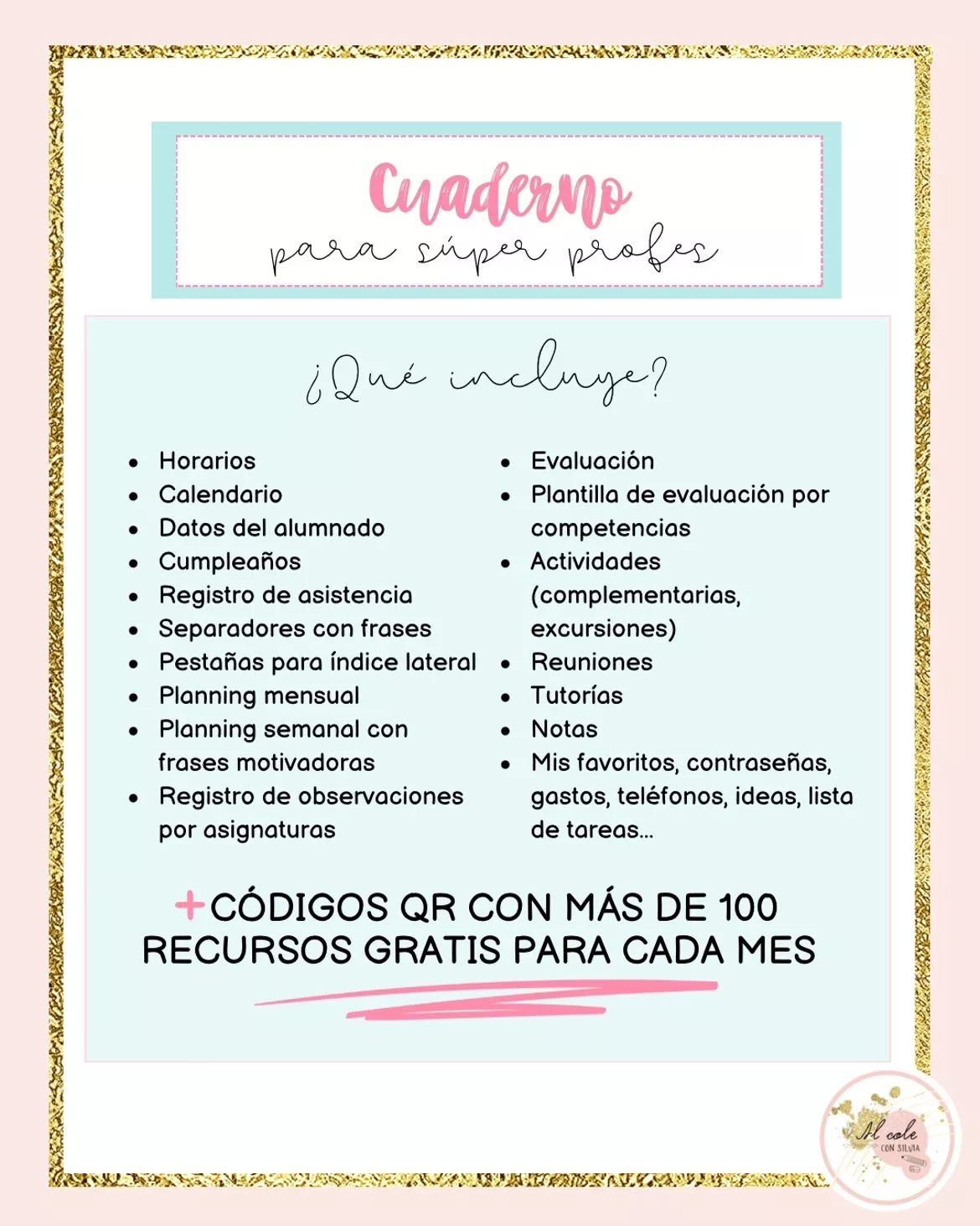 Bild in der Beschreibung des Unterrichtsmaterials Cuaderno para profesores - Diseño en tonos pastel von alcoleconsilvia #6