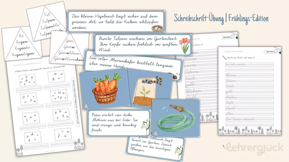 Bild in der Beschreibung des Unterrichtsmaterials Alles zur Schreibschrift (Vereinfachte Ausgangsschrift VA) von Lehrerglück #4