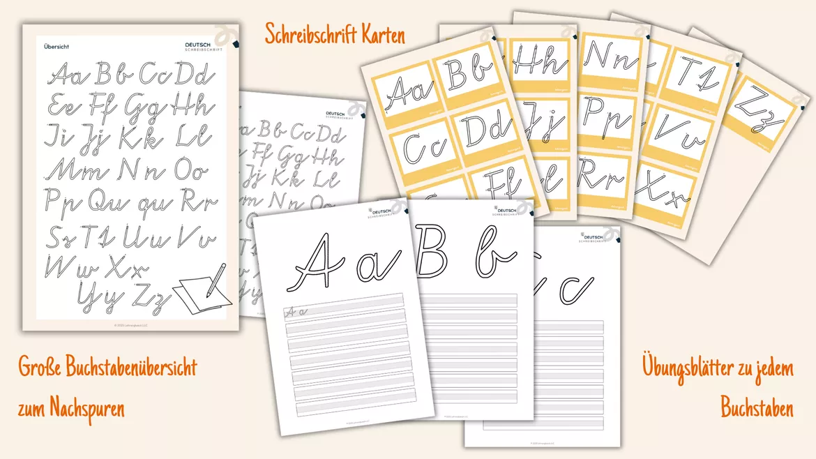 Bild in der Beschreibung des Unterrichtsmaterials Alles zur Schreibschrift (Vereinfachte Ausgangsschrift VA) von Lehrerglück #2
