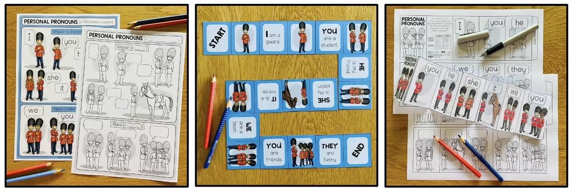Bild in der Beschreibung des Unterrichtsmaterials PERSONAL PRONOUNS - Materialpaket von Unterrichtmitspass #3