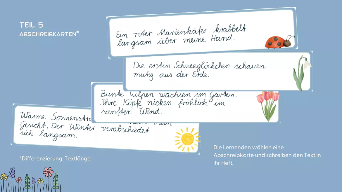 Bild in der Beschreibung des Unterrichtsmaterials Schreibschrift Übung (SAS) | Frühlings-Edition von Lehrerglück #5