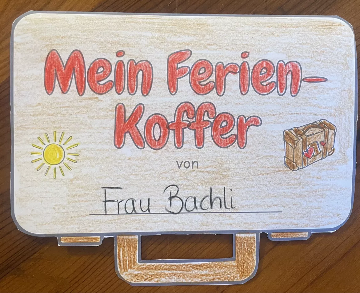 Bild in der Beschreibung des Unterrichtsmaterials Meine Ferien - mein Ferien-Koffer von Fr.Bachli #2