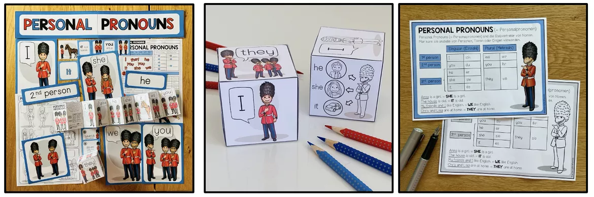 Bild in der Beschreibung des Unterrichtsmaterials PERSONAL PRONOUNS - Materialpaket von Unterrichtmitspass #2